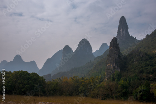 landscape mountains and sky China