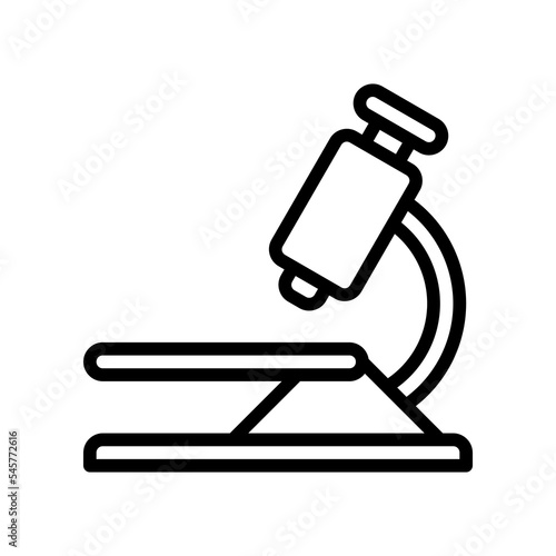 Microscope icon. an instrument for viewing small microbes.