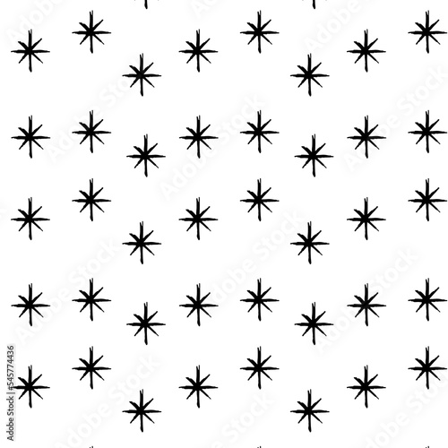 Seamless Pattern Small Stars Texture on White Background for Multiples Uses.