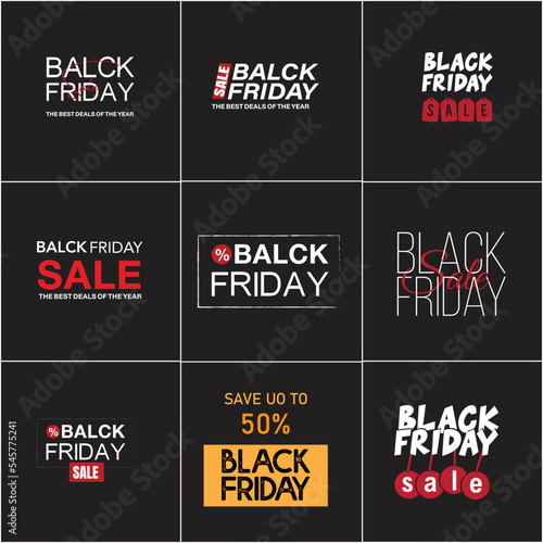 Abstract vector black friday sale lable tag set. For art template design, calligraphy, mockup brochure style, banner, idea, cover, booklet, print, flyer, book, blank, card, ad, sign, poster, badge