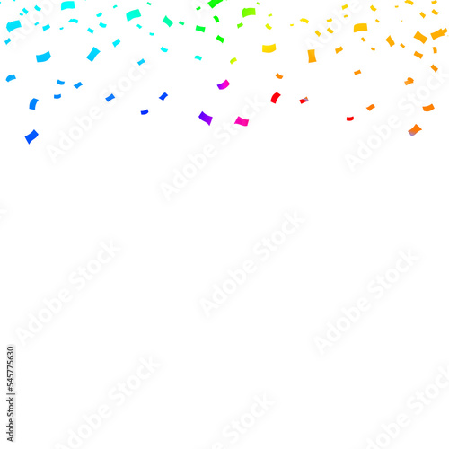 rainbow ribbin confetti photo