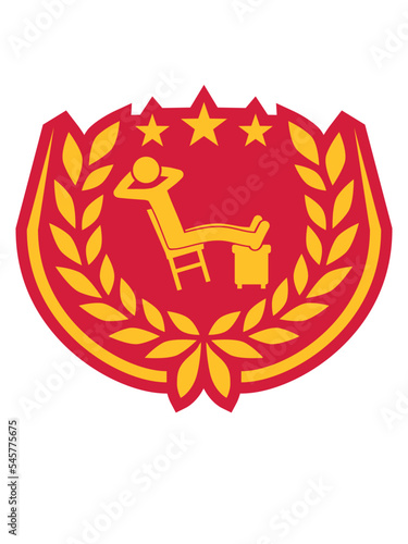 Lorbeerkranz Mann entspannt Icon 