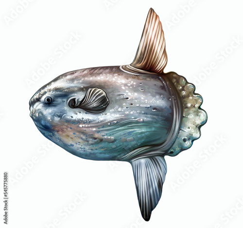 Moon fish, sun fish, head fish, Mola mola photo