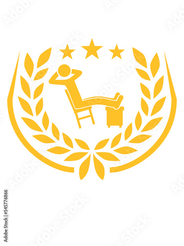 Icon Mann entspannt Lorbeerkranz 