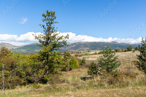 Autumn view of Nishava river gorge  Bulgaria