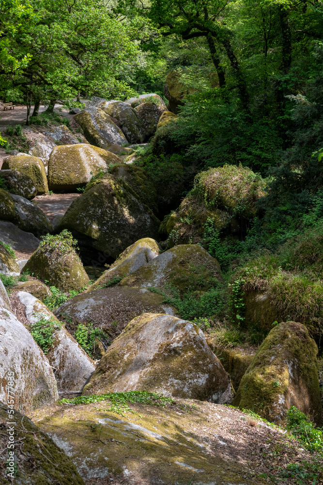 Huelgoat forest Le Menage de la Vierge in Brittany, France Huelgoat forest Le Menage de la Vierge in Brittany, France