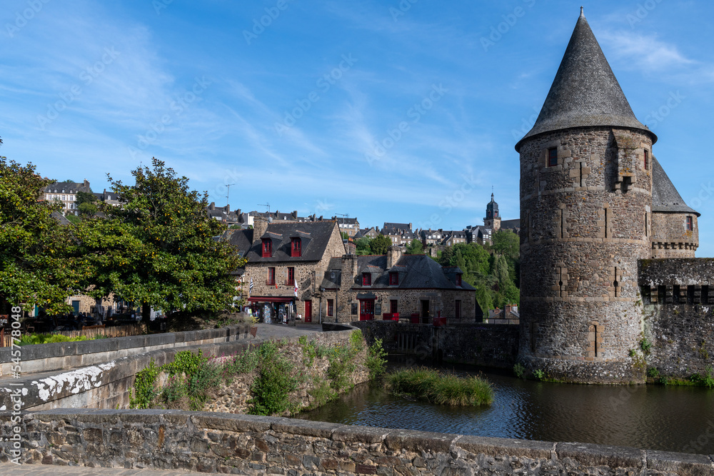The castle of Fougeres in Brittany, France
