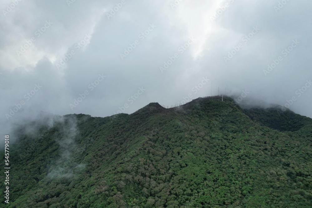 Green nature landscape of Mombacho volcano