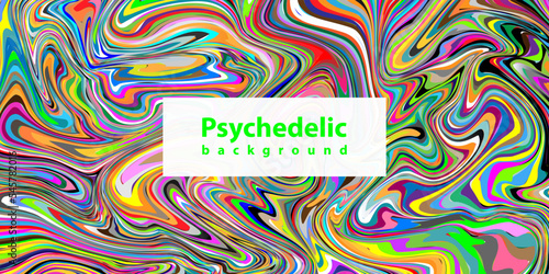 Multicolored abstract psychedelic swirl trippy pattern