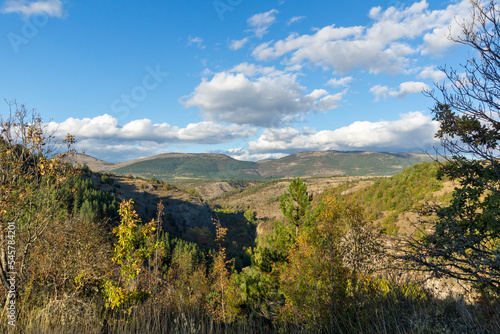 Autumn view of Nishava river gorge, Bulgaria