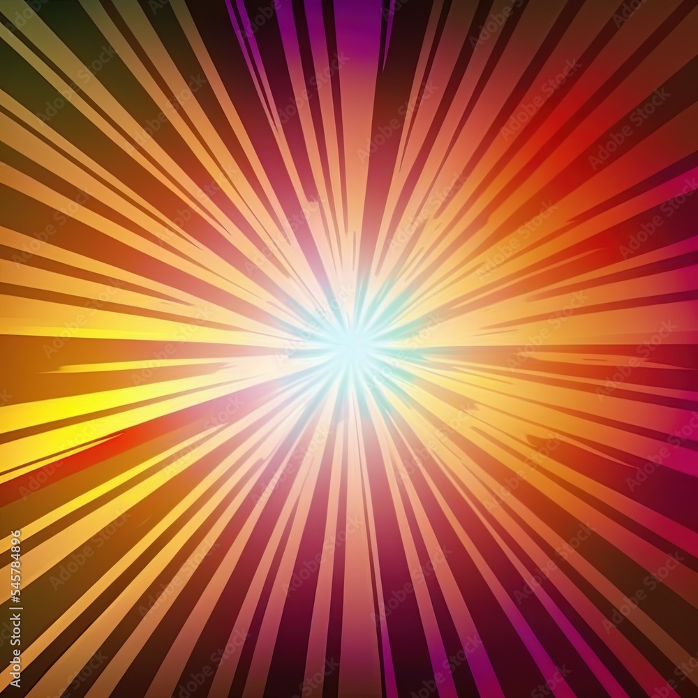 Abstract ray burst background, glow effect, comix Abstract ray burst background, glow effect, comix