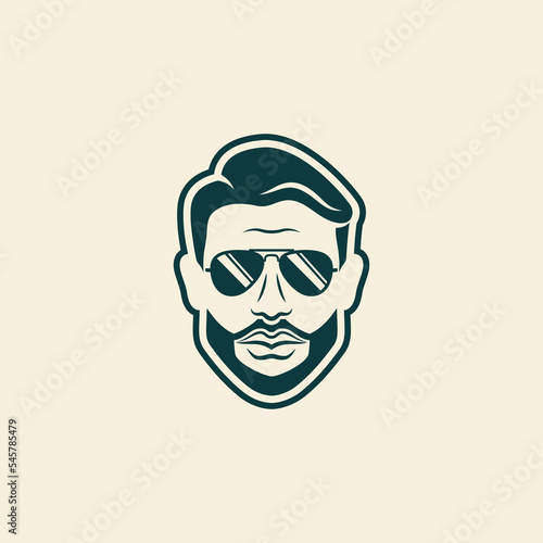 FASHION GENT Icon can be used for creating logos for Barber Shops, Hair Salons, Personal Stylists, 