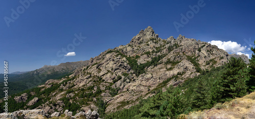 Mountain landscapes of south Corsica - The needles of Bavella near Zonza France © gadzius