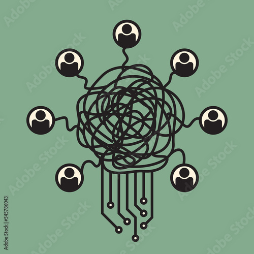 group control and administration interface icon