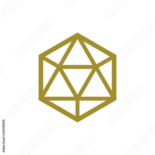Magic Chrystall Pentacle. Arcane Mystic Occult Sign of Magic and Wicca, Illuminati and Masonic Rituals, Secret Knowledge and Sacral Lore. Hexagrammatical Riddle. Crux Sign. Sacred symbol.