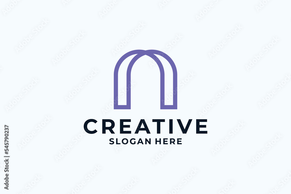 Letter N logo design with creative combination. Letter N logo design with creative combination.