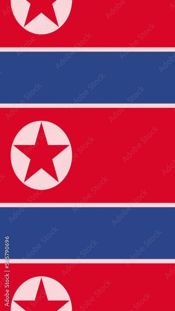 North Korea flag on infinite zoom North Korea flag on infinite zoom
