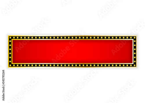 Vintage lightbox for banners. Retro lightbox. Vector illustration.