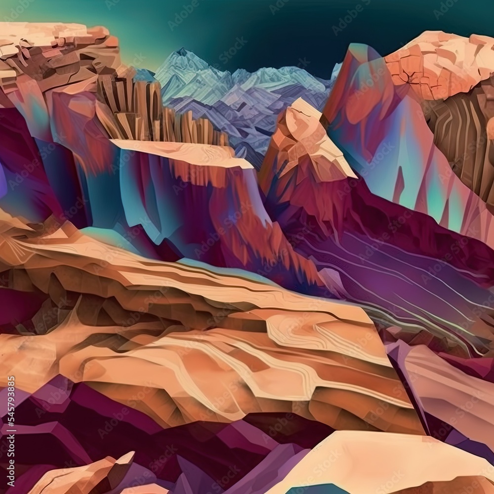 Abstract geologic mineral nature landscape beautiful background illustration