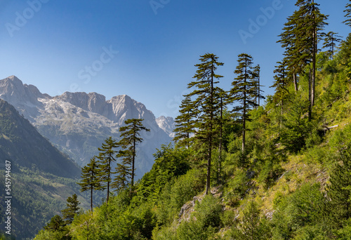 Accursed Mountains landscape, Albania, Valbone region.