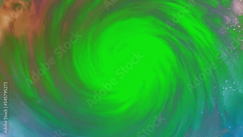 Top View Animation Of Giant Hurricane Seen From Outer Space. Elements of this image furnished by NASA
