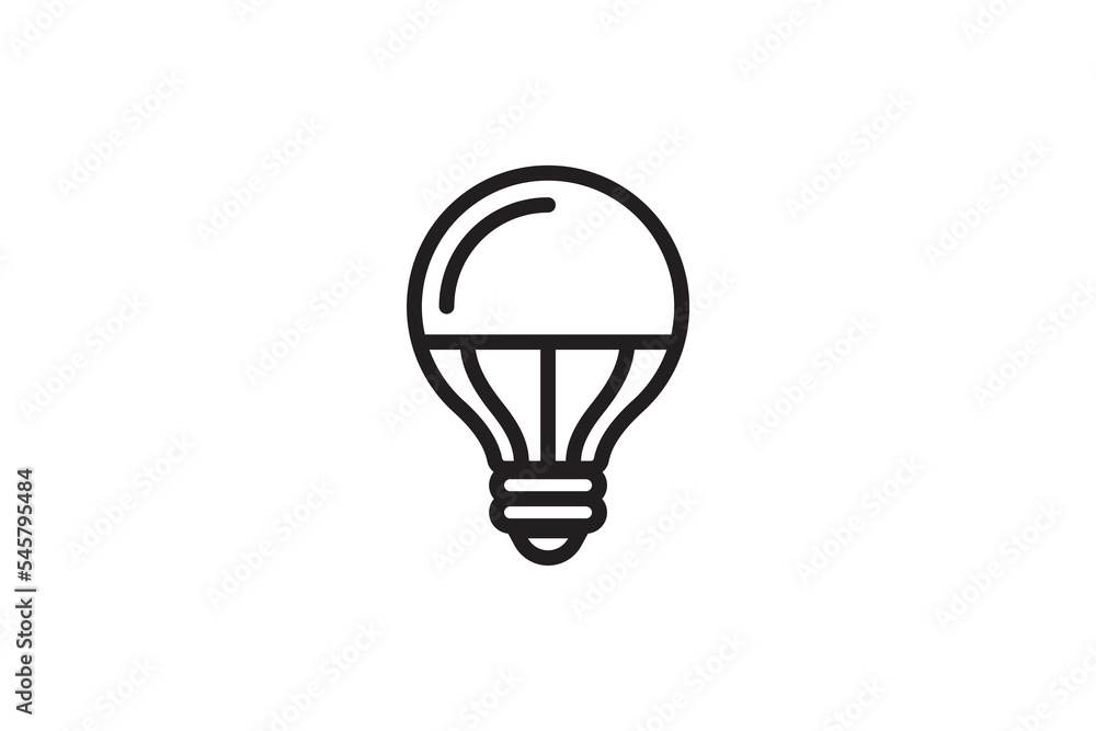 Obraz premium Led lamp icon energy economy technology. Electric bulb power modern innovation. Smart home vector sign.