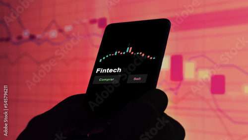 Fotografie Fintech etf fondo en pantalla