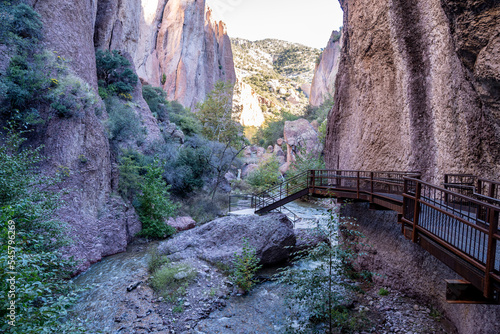 Catwalk Recreation area hike in the Whitewater Canyon. Gila National Forest, New Mexico photo