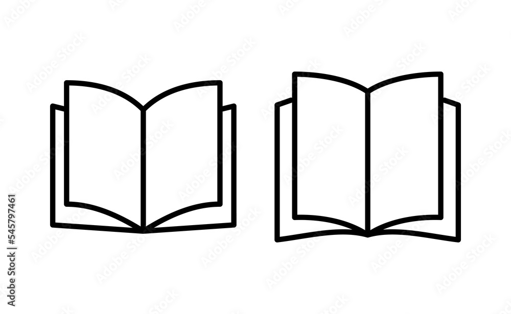 Book icon vector for web and mobile app. open book sign and symbol. ebook icon Book icon vector for web and mobile app. open book sign and symbol. ebook icon