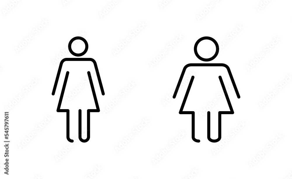 Female icon vector for web and mobile app. woman sign and symbol Female icon vector for web and mobile app. woman sign and symbol
