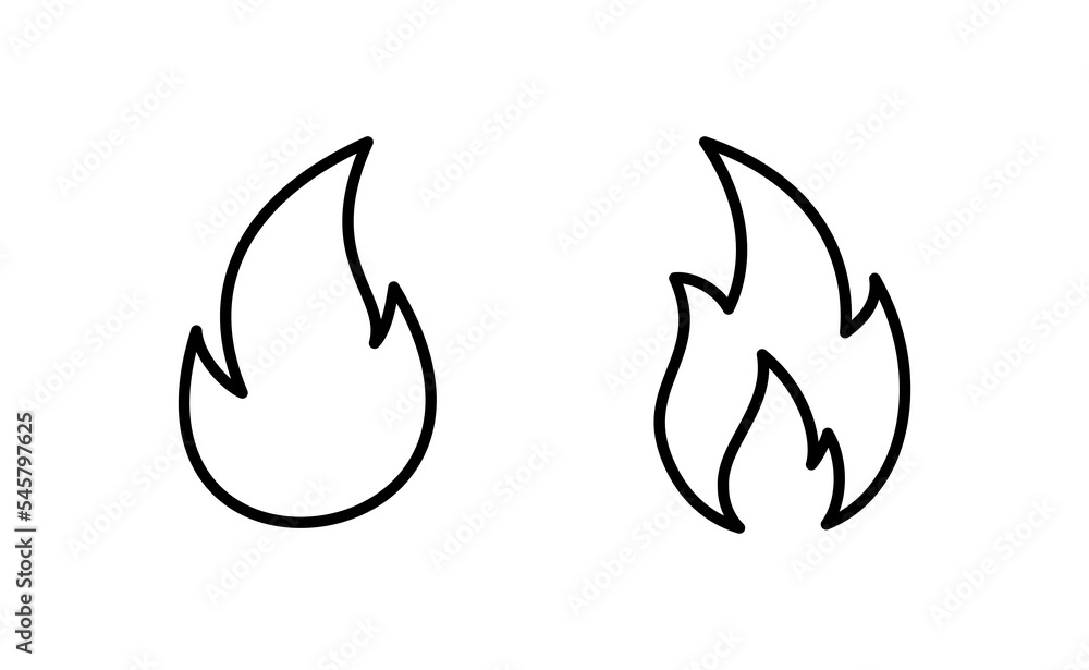Fire icon vector for web and mobile app. fire sign and symbol Fire icon vector for web and mobile app. fire sign and symbol
