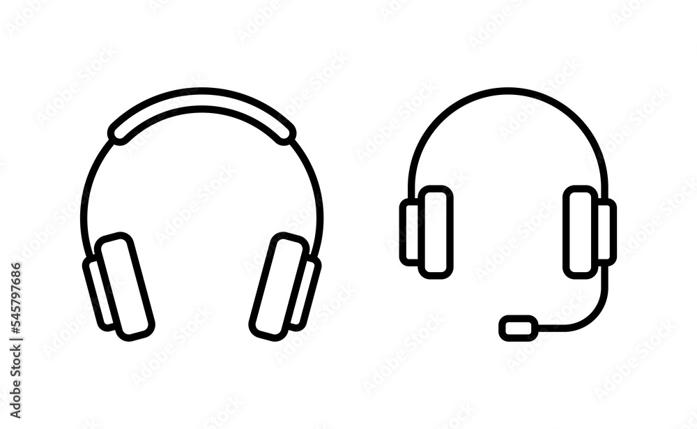 Headphone icon vector for web and mobile app. headphone sign and symbol Headphone icon vector for web and mobile app. headphone sign and symbol