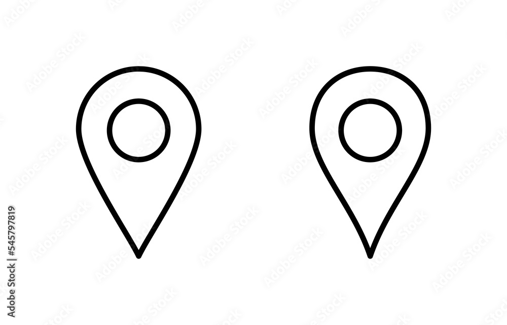 Pin icon vector for web and mobile app. Location sign and symbol. destination icon. map pin Pin icon vector for web and mobile app. Location sign and symbol. destination icon. map pin
