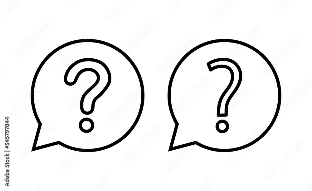 Question icon vector for web and mobile app. question mark sign and symbol Question icon vector for web and mobile app. question mark sign and symbol