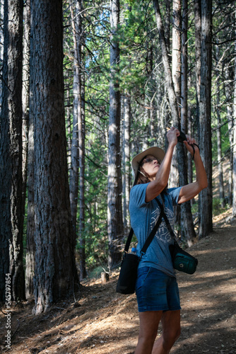 Castle Crag California State Park looking at a Beautiful Mature Woman Exploring the Trail © Gary Peplow