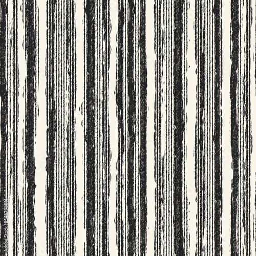 Charcoal Grain Stroke Textured Striped Pattern