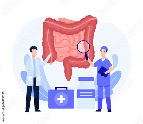 World IBD day illustration,medical theme IBD day