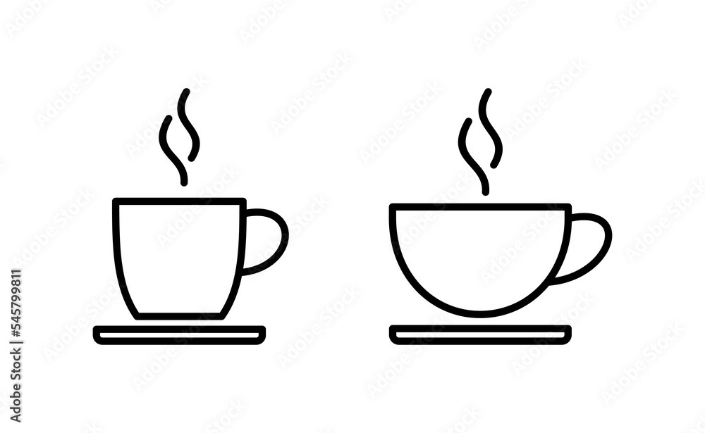 Obraz premium coffee cup icon vector for web and mobile app. cup a coffee sign and symbol
