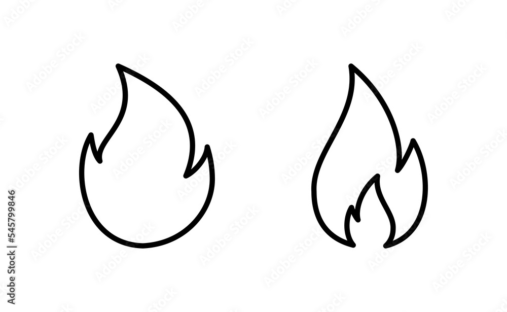 Fire icon vector for web and mobile app. fire sign and symbol Fire icon vector for web and mobile app. fire sign and symbol
