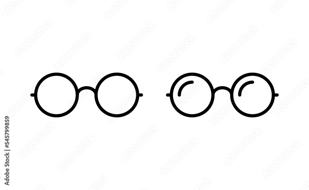 Glasses icon vector for web and mobile app. Glasses sign and symbol Glasses icon vector for web and mobile app. Glasses sign and symbol
