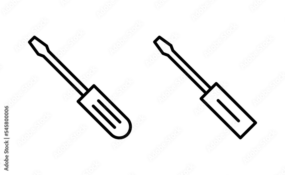 Screwdriver icon vector for web and mobile app. tools sign and symbol Screwdriver icon vector for web and mobile app. tools sign and symbol