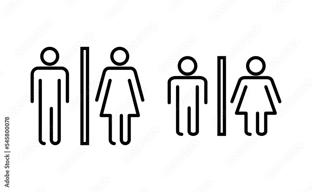 Toilet icon vector for web and mobile app. Girls and boys restrooms sign and symbol. bathroom sign. wc, lavatory Toilet icon vector for web and mobile app. Girls and boys restrooms sign and symbol. bathroom sign. wc, lavatory