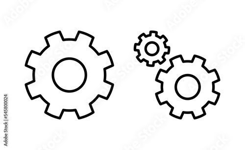 setting Icon vector for web and mobile app. Cog settings sign and symbol. Gear Sign