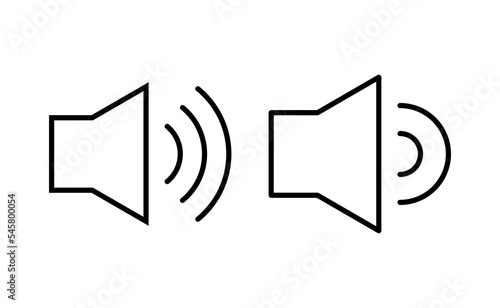 Speaker icon vector for web and mobile app. volume sign and symbol. loudspeaker icon. sound symbol