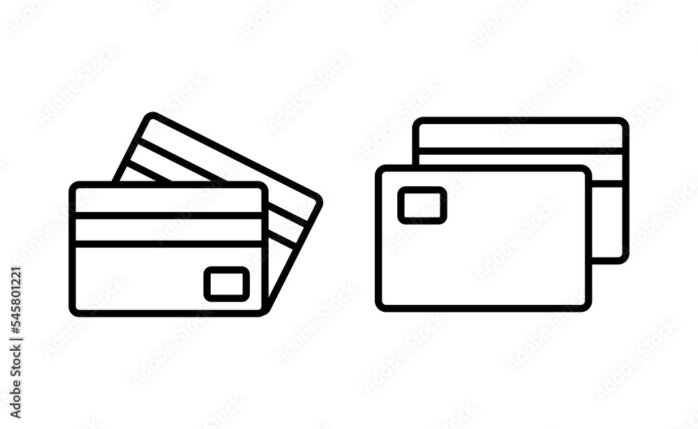 Credit card icon vector for web and mobile app. Credit card payment sign and symbol Credit card icon vector for web and mobile app. Credit card payment sign and symbol