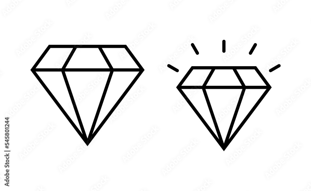 Diamond icon vector for web and mobile app. diamond gems sign and symbol Diamond icon vector for web and mobile app. diamond gems sign and symbol
