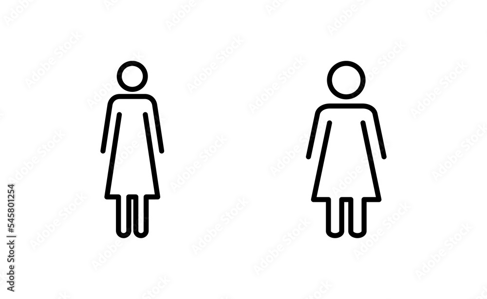Female icon vector for web and mobile app. woman sign and symbol Female icon vector for web and mobile app. woman sign and symbol