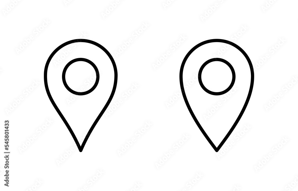 Pin icon vector for web and mobile app. Location sign and symbol. destination icon. map pin Pin icon vector for web and mobile app. Location sign and symbol. destination icon. map pin