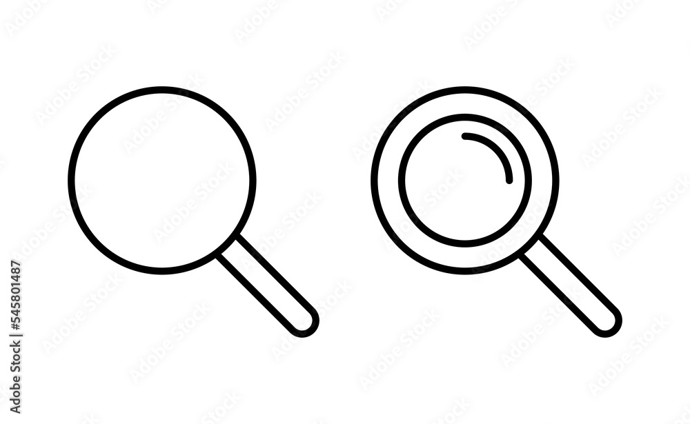 Search icon vector for web and mobile app. search magnifying glass sign and symbol Search icon vector for web and mobile app. search magnifying glass sign and symbol