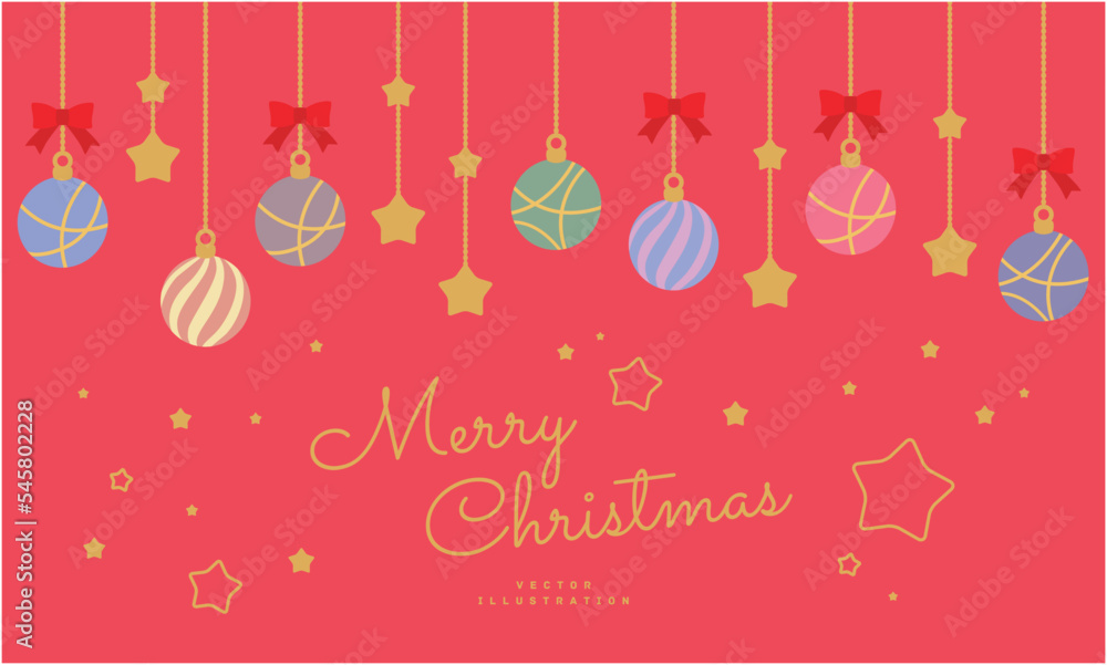 Naklejka premium クリスマス デコレーション イラスト素材